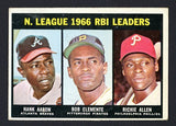 1967 Topps Baseball #242 N.L. RBI Leaders Aaron Clemente VG 519115