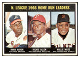 1967 Topps Baseball #244 N.L. Home Leaders Aaron Mays VG 519116