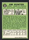 1967 Topps Baseball #369 Catfish Hunter A's EX-MT 519120