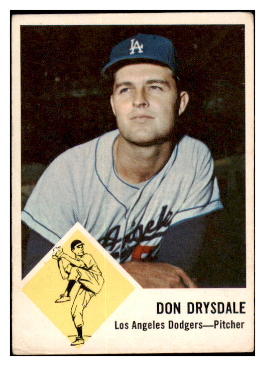 1963 Fleer Baseball #041 Don Drysdale Dodgers VG 519122