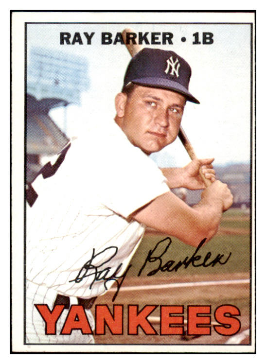 1967 Topps Baseball #583 Ray Barker Yankees EX-MT 519187