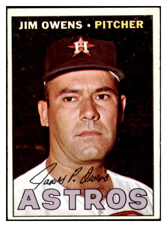 1967 Topps Baseball #582 Jim Owens Astros EX-MT 519191