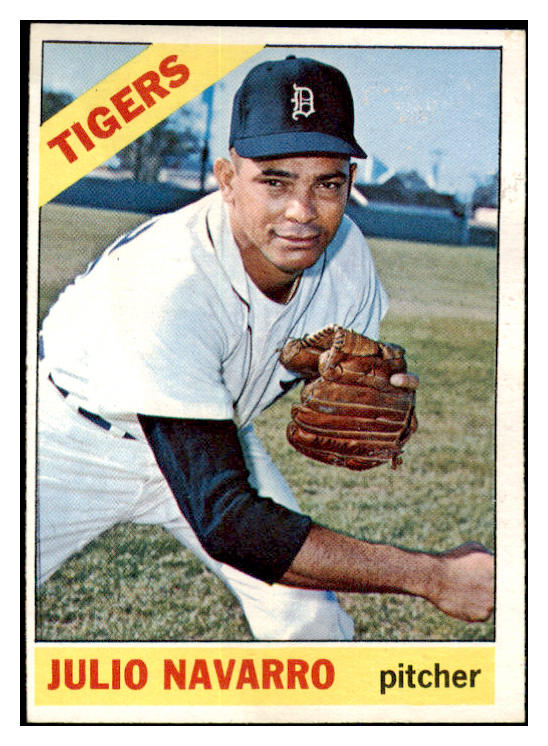 1966 Topps Baseball #527 Julio Navarro Tigers EX-MT 519224