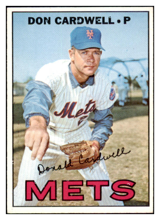 1967 Topps Baseball #555 Don Cardwell Mets NR-MT 519257