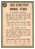 1967 Topps Baseball #542 Rick Monday A's NR-MT 519283