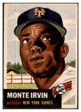 1953 Topps Baseball #062 Monte Irvin Giants EX 519329