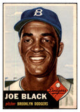 1953 Topps Baseball #081 Joe Black Dodgers EX 519332