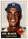 1953 Topps Baseball #081 Joe Black Dodgers EX-MT 519333