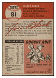 1953 Topps Baseball #081 Joe Black Dodgers EX-MT 519333