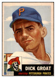 1953 Topps Baseball #154 Dick Groat Pirates EX-MT 519339