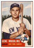 1953 Topps Baseball #264 Gene Woodling Yankees EX-MT 519341