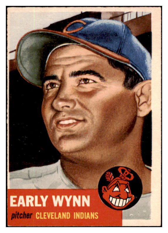 1953 Topps Baseball #061 Early Wynn Indians EX-MT 519342