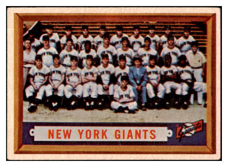 1957 Topps Baseball #317 New York Giants Team VG-EX 519348