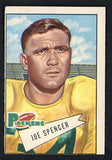 1952 Bowman Large Football #009 Joe Spencer Packers VG 519361