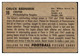 1952 Bowman Large Football #010 Chuck Bednarik Eagles VG-EX 519363