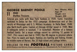 1952 Bowman Large Football #011 Barney Poole Texans FR-GD 519364