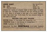 1952 Bowman Large Football #015 Leon Hart Lions EX-MT 519368