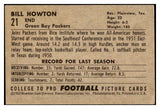 1952 Bowman Large Football #021 Bill Howton Packers VG-EX 519373