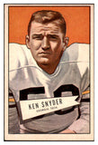 1952 Bowman Large Football #022 Ken Snyder Eagles EX-MT 519374