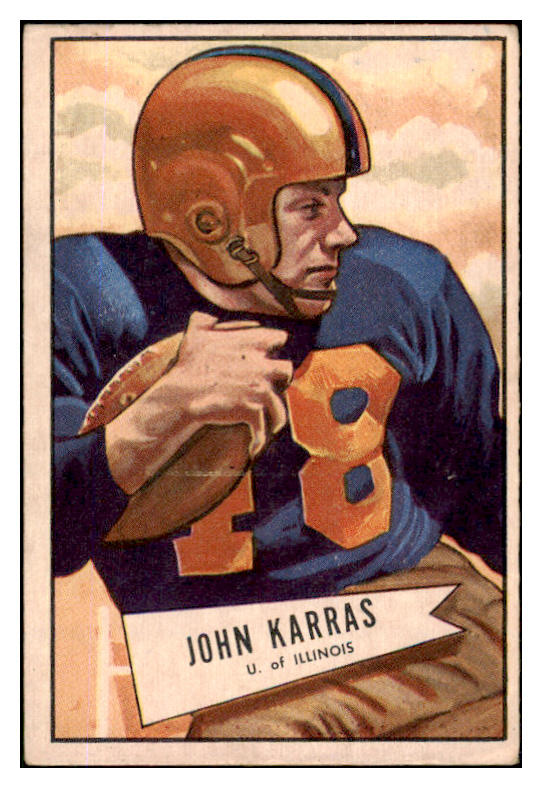 1952 Bowman Large Football #024 John Karras Cardinals VG-EX 519376