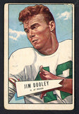 1952 Bowman Large Football #031 Jim Dooley Bears VG 519380