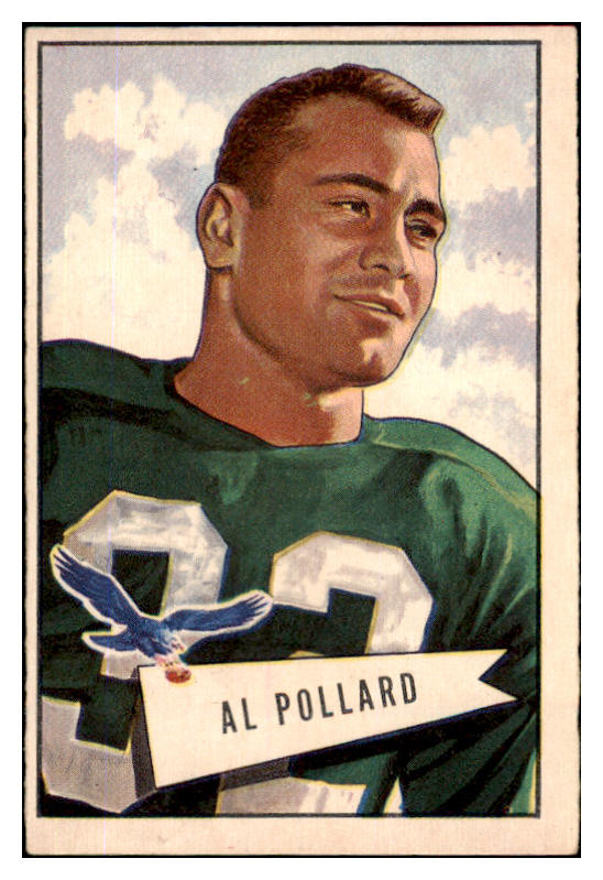 1952 Bowman Large Football #034 Al Pollard Eagles EX-MT 519381