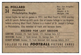 1952 Bowman Large Football #034 Al Pollard Eagles EX-MT 519381