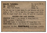 1952 Bowman Large Football #039 Emlen Tunnell Giants EX 519385