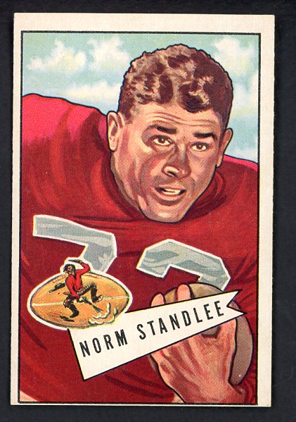 1952 Bowman Large Football #042 Norm Standlee 49ers EX 519389