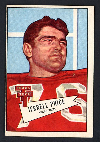 1952 Bowman Large Football #049 Jerrell Price Cardinals EX 519393