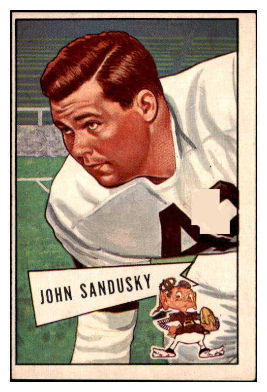 1952 Bowman Large Football #050 John Sandusky Browns EX-MT 519394