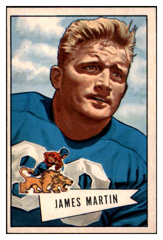 1952 Bowman Large Football #052 James Martin Lions EX-MT 519397