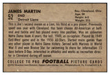 1952 Bowman Large Football #052 James Martin Lions EX-MT 519397