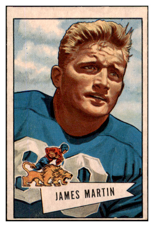 1952 Bowman Large Football #052 James Martin Lions FR-GD 519398