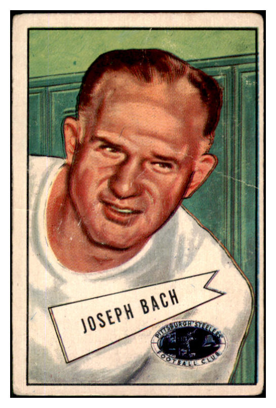 1952 Bowman Large Football #053 Joseph Bach Steelers FR-GD 519399