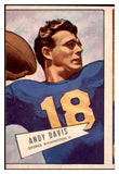 1952 Bowman Large Football #055 Andy Davis Washington PR-FR 519401