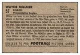 1952 Bowman Large Football #057 Wayne Millner Eagles EX 519403