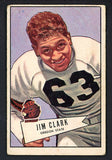 1952 Bowman Large Football #066 James Clark Washington VG 519409