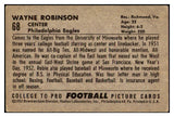 1952 Bowman Large Football #068 Wayne Robinson Eagles VG-EX 519410