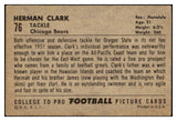 1952 Bowman Large Football #076 Herman Clark Bears VG-EX 519417