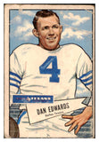 1952 Bowman Large Football #077 Dan Edwards Texans PR-FR 519418