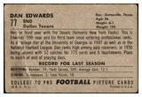 1952 Bowman Large Football #077 Dan Edwards Texans PR-FR 519418