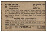 1952 Bowman Large Football #078 Bobby Layne Lions VG 519419