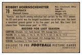 1952 Bowman Large Football #079 Bob Hoernschemeyer Lions VG-EX 519420