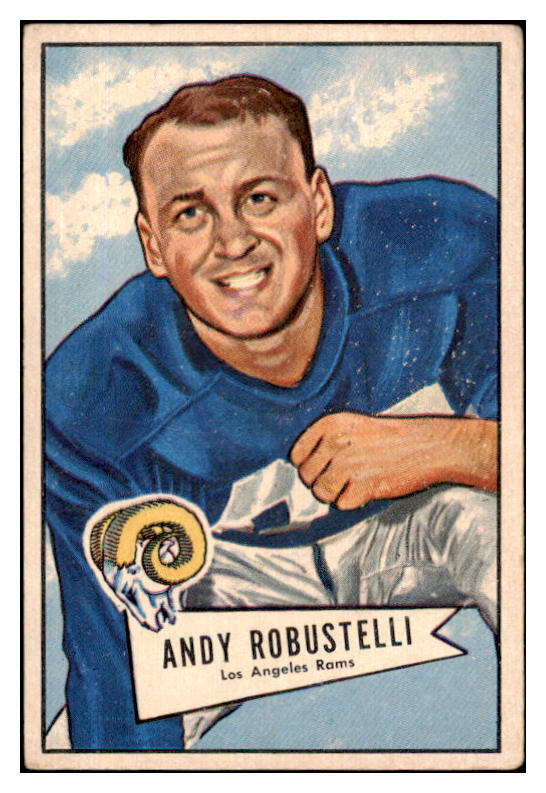 1952 Bowman Large Football #085 Andy Robustelli Rams VG-EX 519425