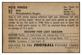 1952 Bowman Large Football #092 Pete Pihos Eagles EX 519430