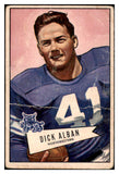 1952 Bowman Large Football #100 Dick Alban Washington PR-FR 519436