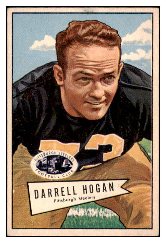 1952 Bowman Large Football #118 Darrell Hogan Steelers EX 519446