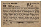 1952 Bowman Large Football #118 Darrell Hogan Steelers EX 519446