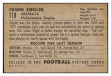 1952 Bowman Large Football #119 Frank Ziegler Eagles EX-MT 519447